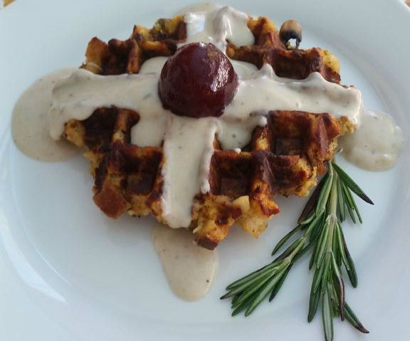 Thankffles- Thanksgiving Leftover Waffles