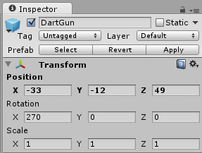 Gun Model Properties