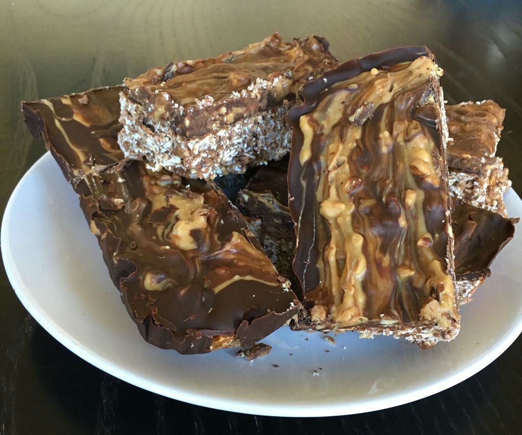 Chocolate Peanut Butter Protein Bars