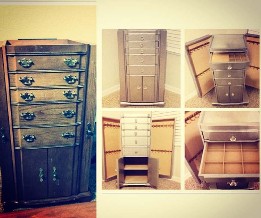 DIY Mirrored Jewelry Armoire: Look for Less