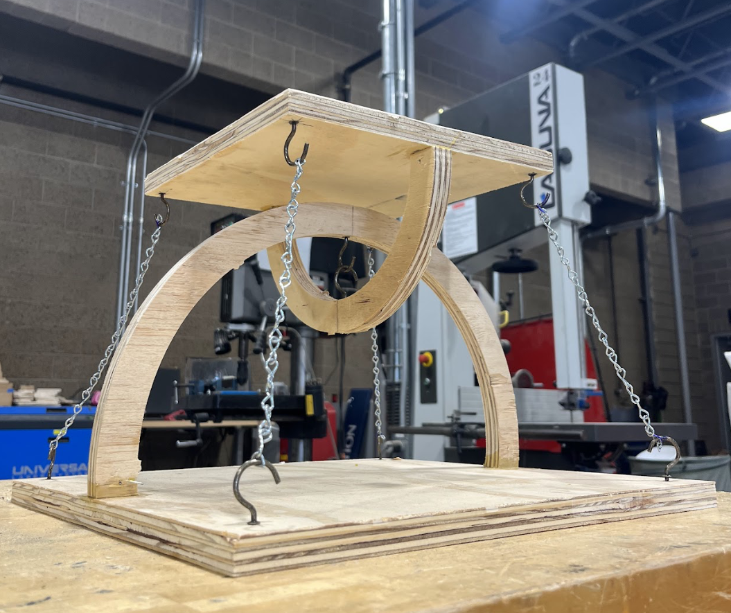 Three Layer Tensegrity Table