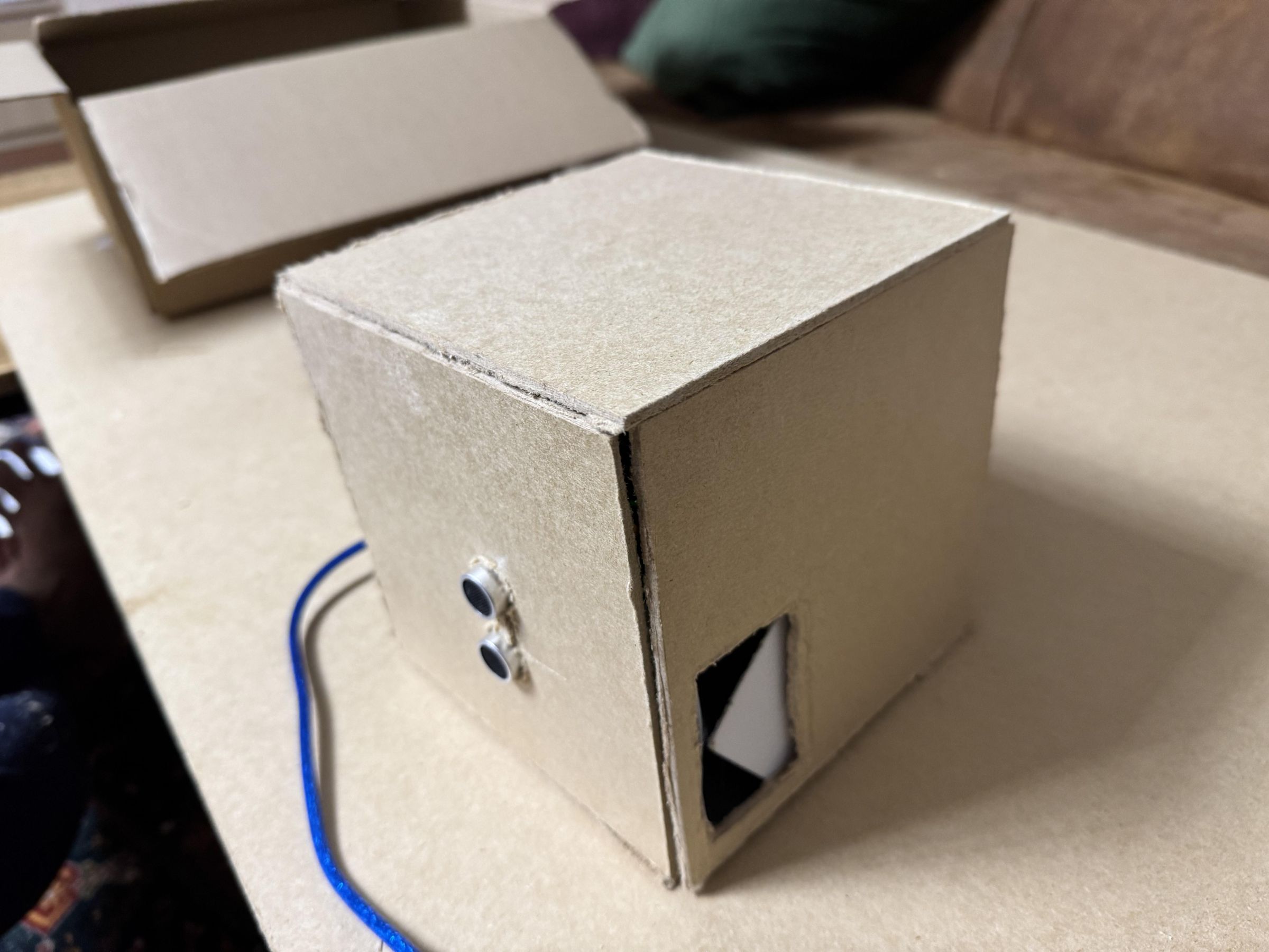 Mini Box/House With Automated Door 4 Steps Instructables