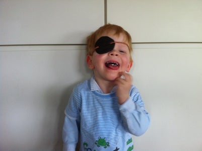 Cardboard Pirate Eye Mask