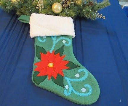 Poinsettia Stocking
