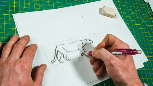 Create Templates for the Wooden Cat Pattern