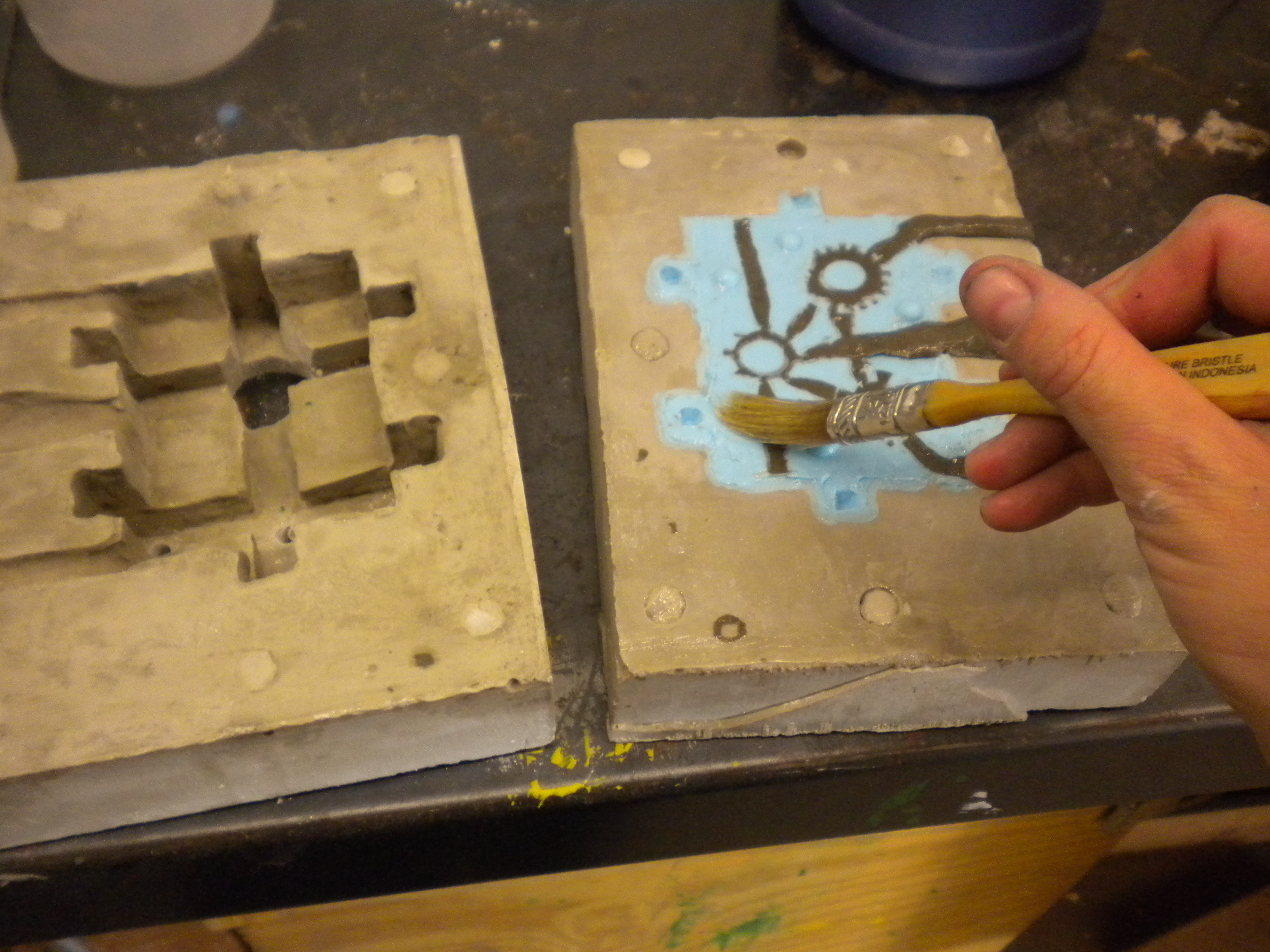 Making a Silicone and Ultracal Matrix Mold