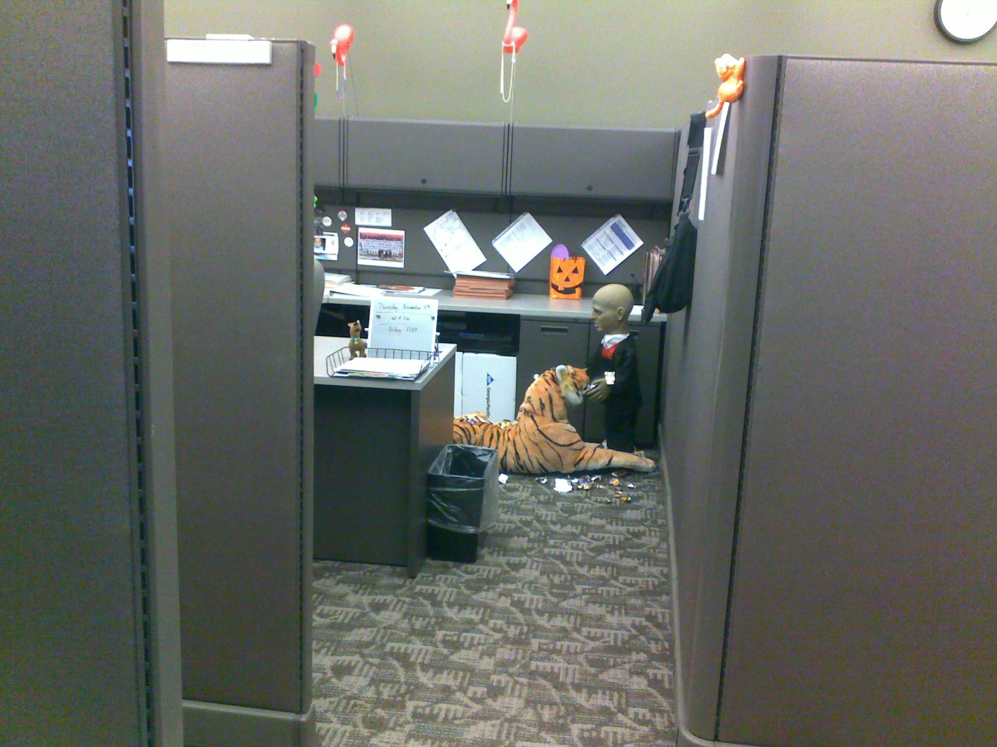 'Cubicle Tiger' Conspires with 'Creepy Guy'