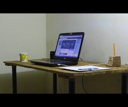 How to Make a Table Pallet and PVC Pipe