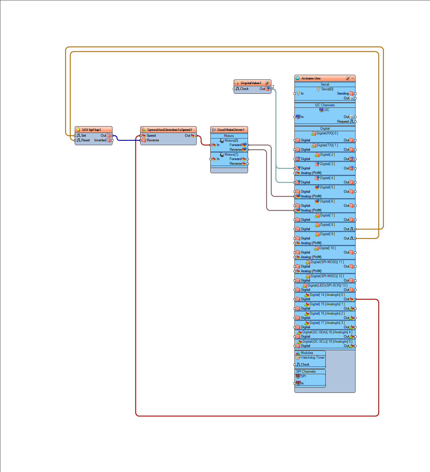 In Visuino Connect Components photo 2