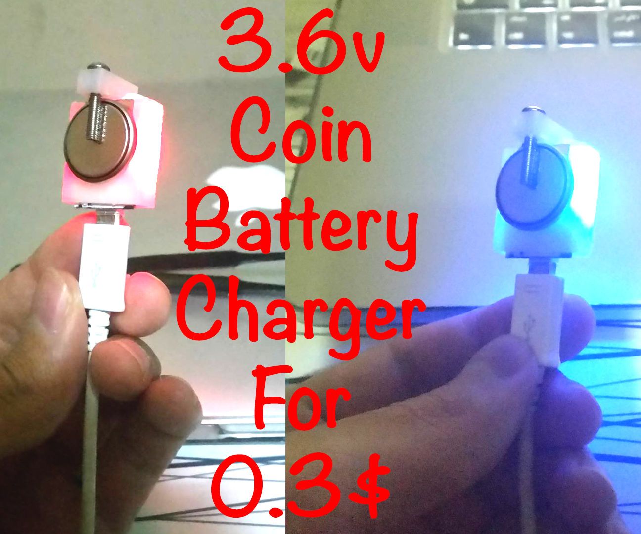 DIY Coin Cell Battery Charger for 0.3 Instructables