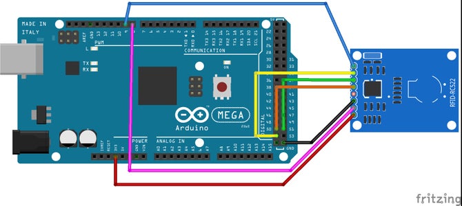 Interfacing RFID-RC522 With Arduino MEGA a Simple Sketch : 4 Steps ...