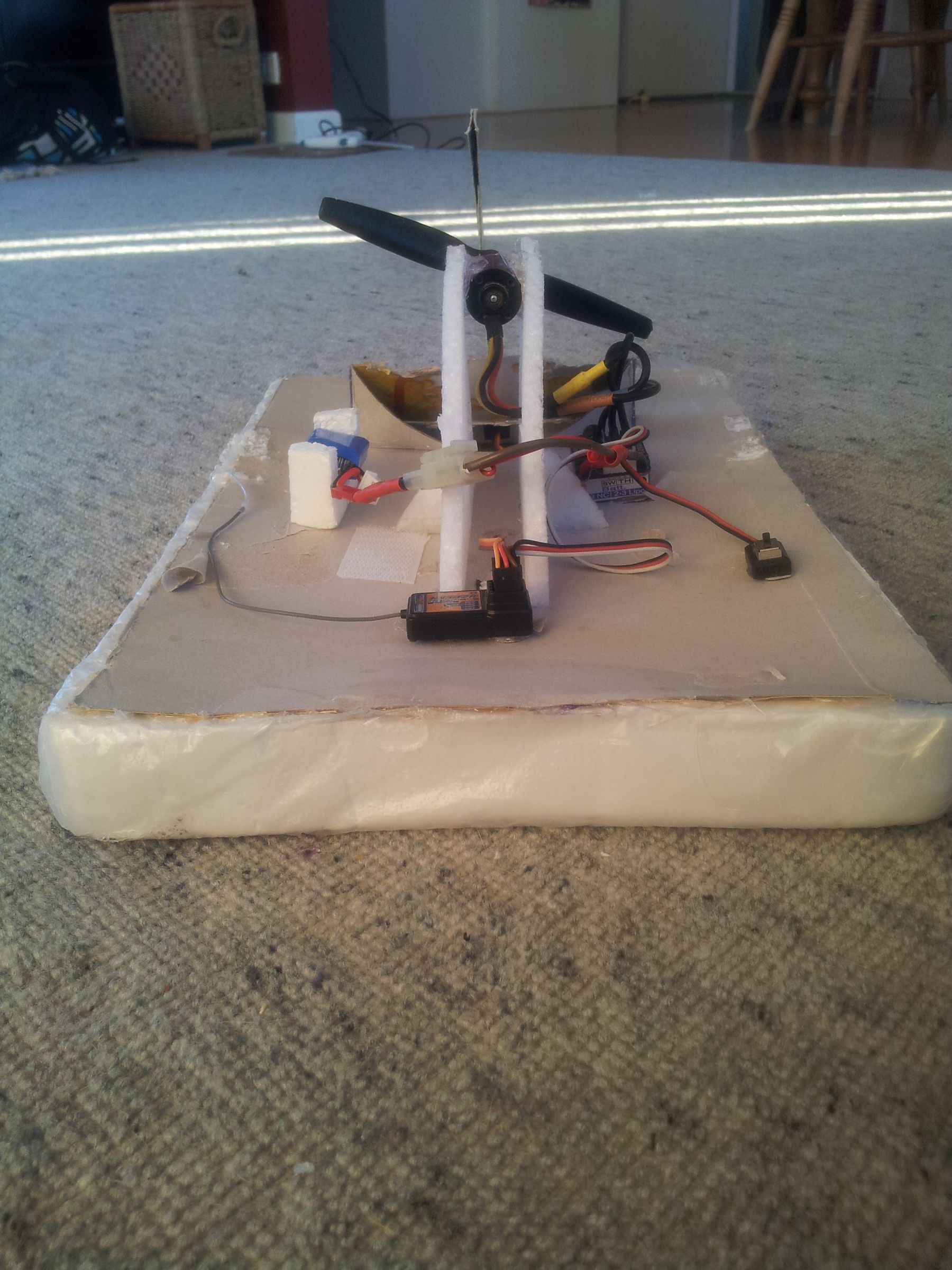 Home Made Rc Hovercraft. Powerful