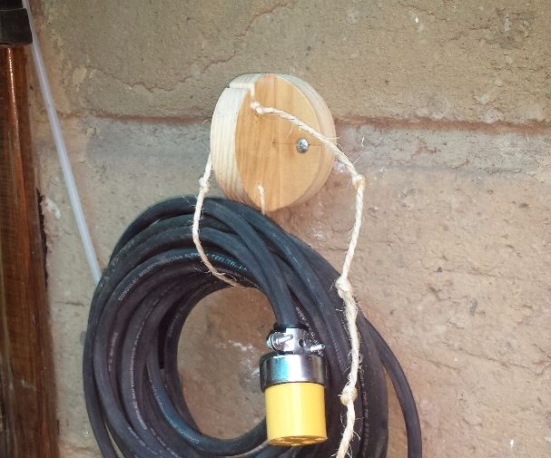 Hose and Tool Hanger From Scrap