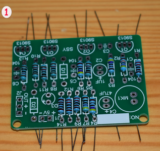 Solder the Resistors Into the PCB