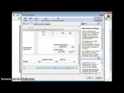 How to read a voltage with LabVIEW demo