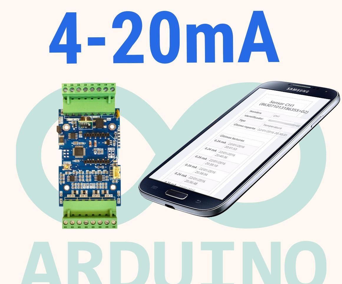 4-20mA Arduino plataforma web