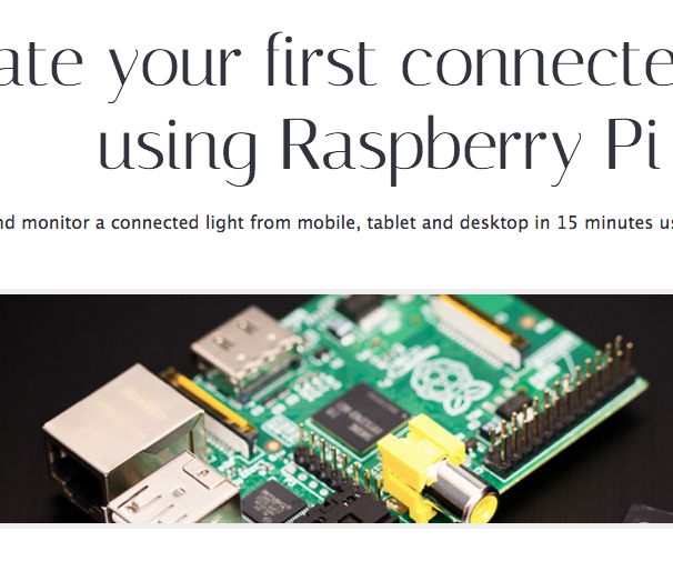 Raspberry Pi. Create your first Connected Light