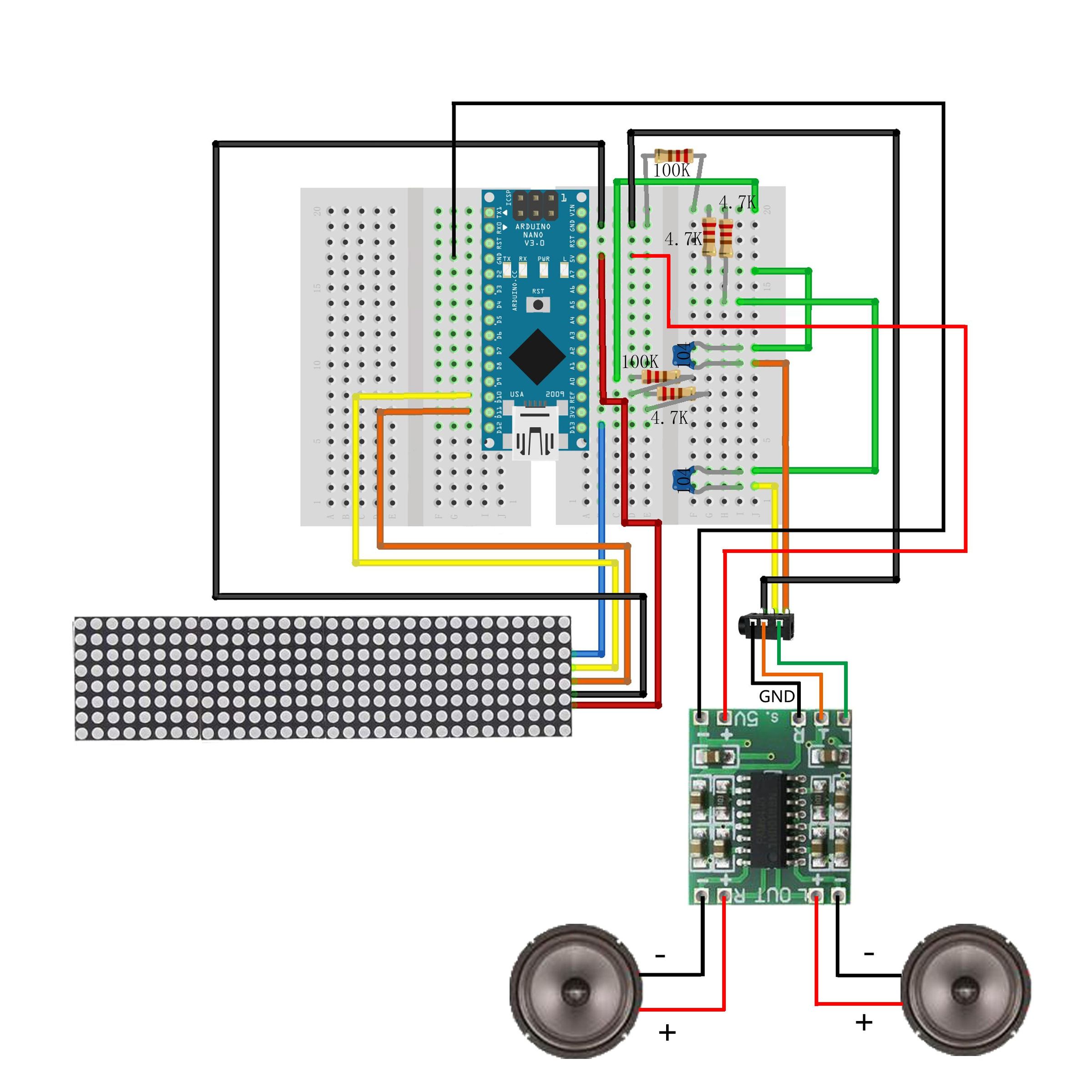 How to DIY 32 Band LED Audio Music Spectrum Analyzer Using Arduino