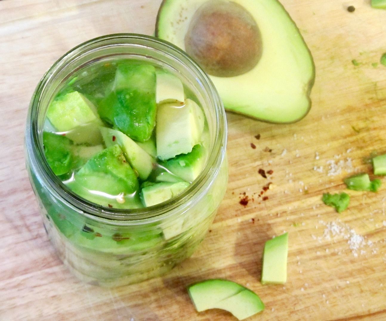 6 Hour Pickled Avocados