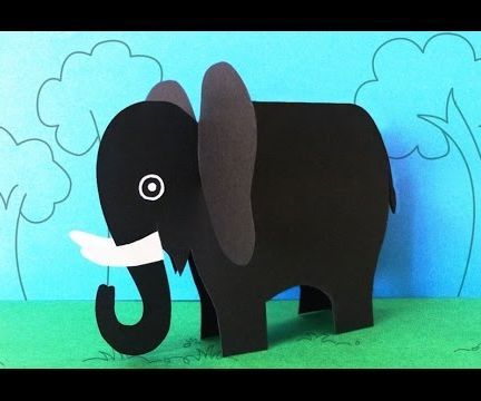 Fun Crafts for Kids : How to Make a Paper Elephant Crafts 