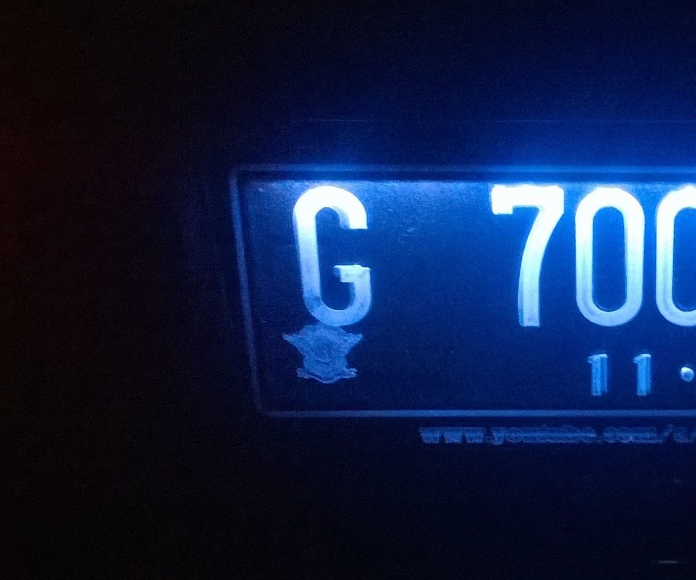 License Plate Number Acrylic Cover 
