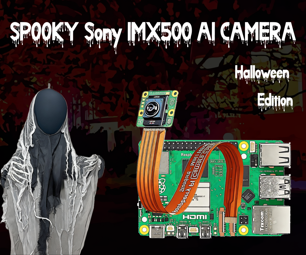 Raspberry Pi, Ai Camera, SONY IMX500 Object Recognition. Halloween Project.