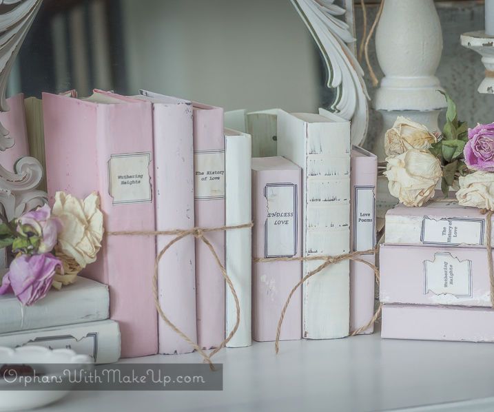 Valentine Book Bundles - Repurpose Old Books