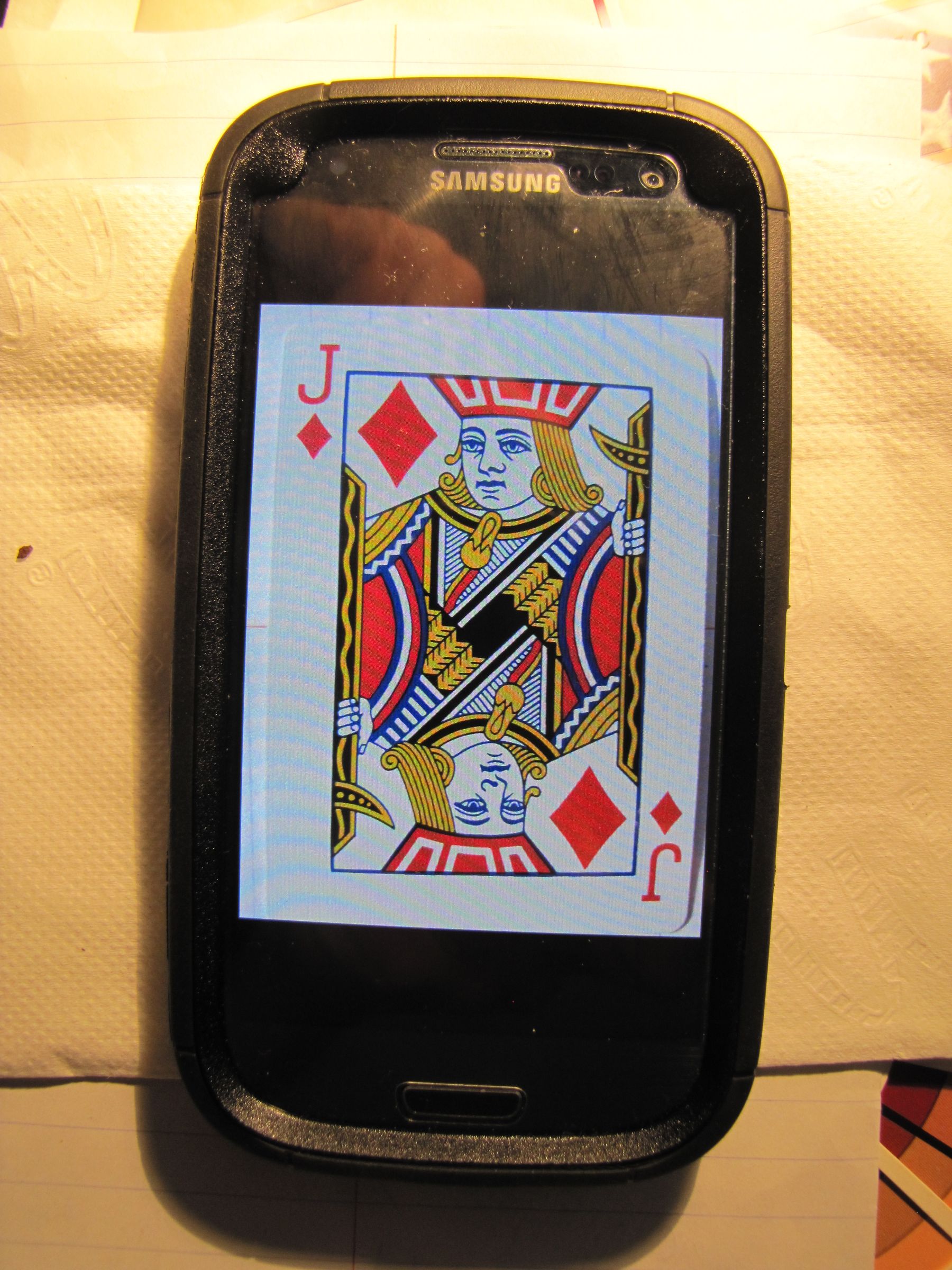Use a NFC Enabled Phone to Scan a Fingerprint and Find the Selected Card From a Real Deck of Cards!