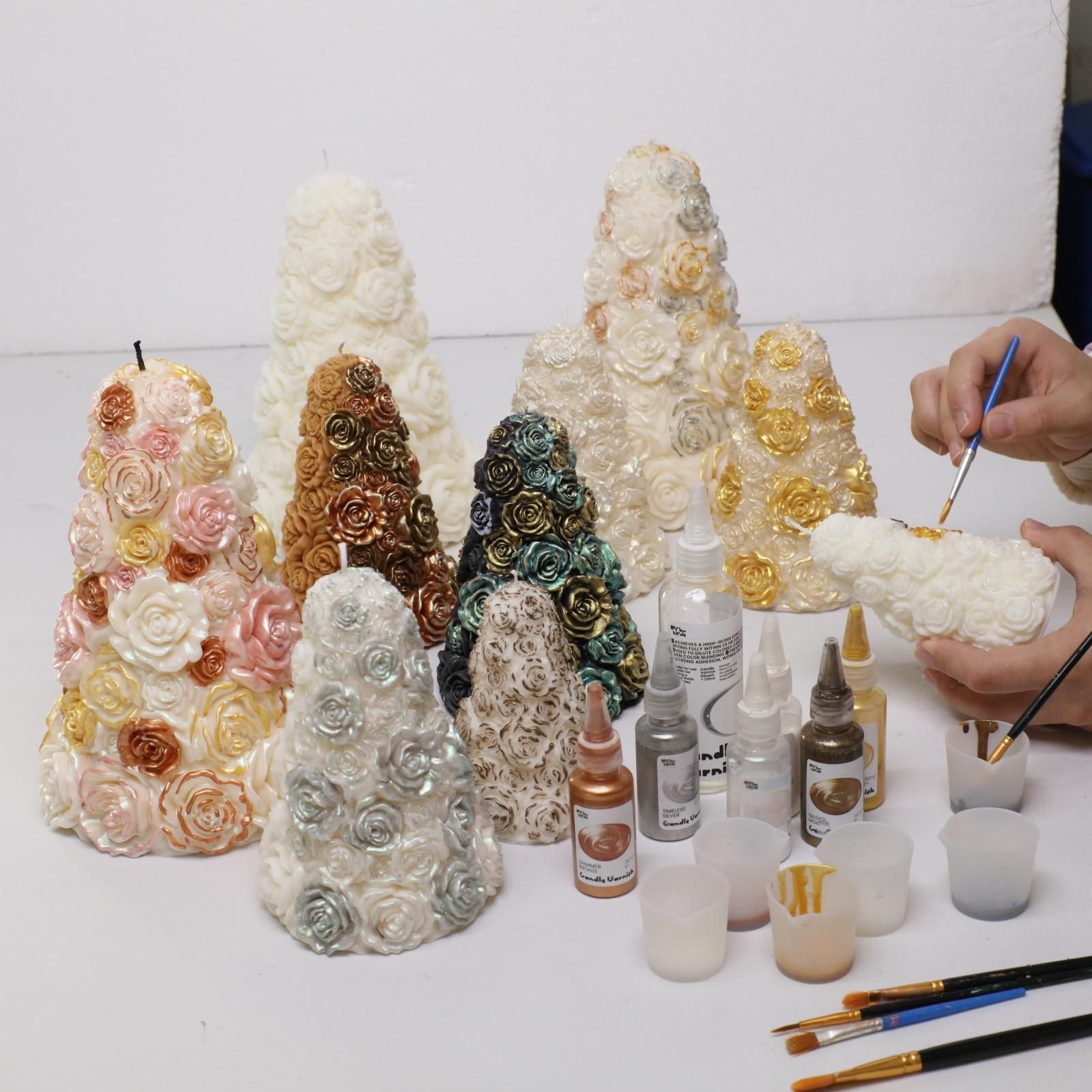 DIY 3D Rose Tree Candle: an Elegant Valentine's Day Gift Idea-Guide