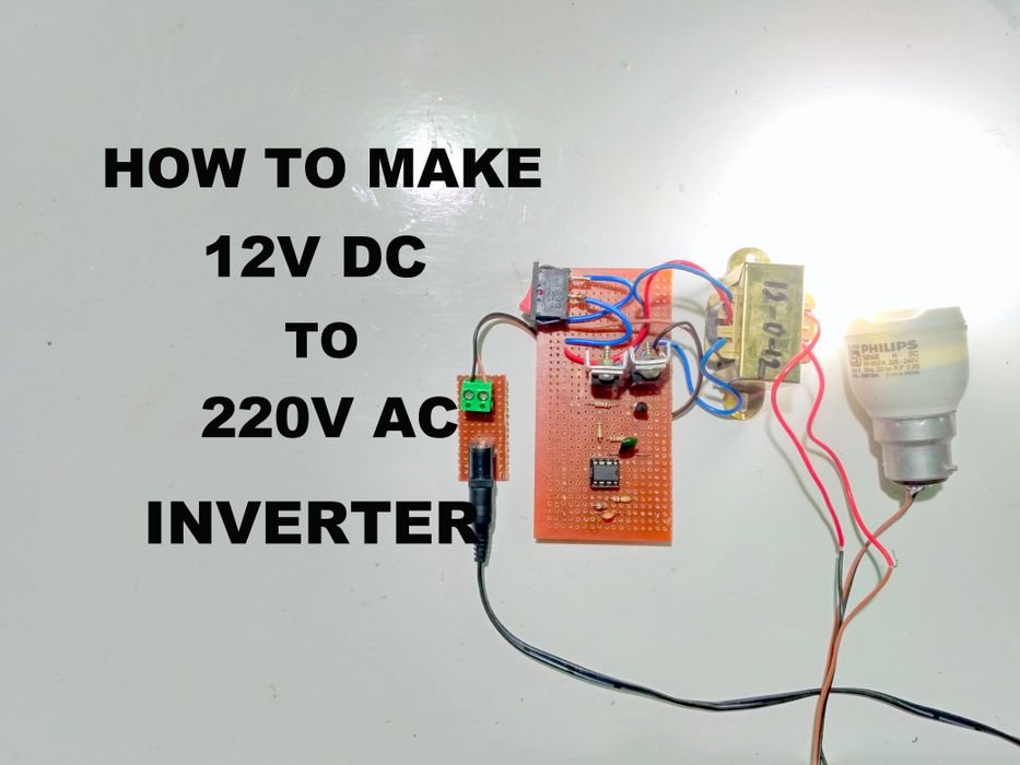 How to Make 12V DC to 220V AC Inverter : 4 Steps (with Pictures ...