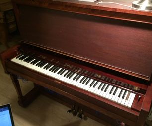 MIDI-Controlled 88 Key Reed Organ With MIDI-Over-Bluetooth