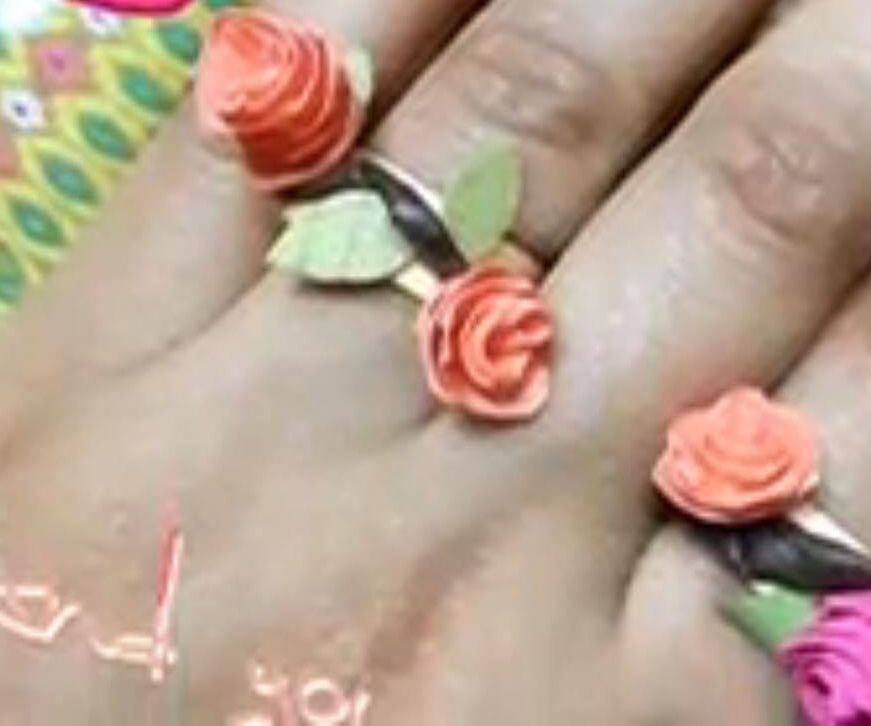 Quilled Flower Ring