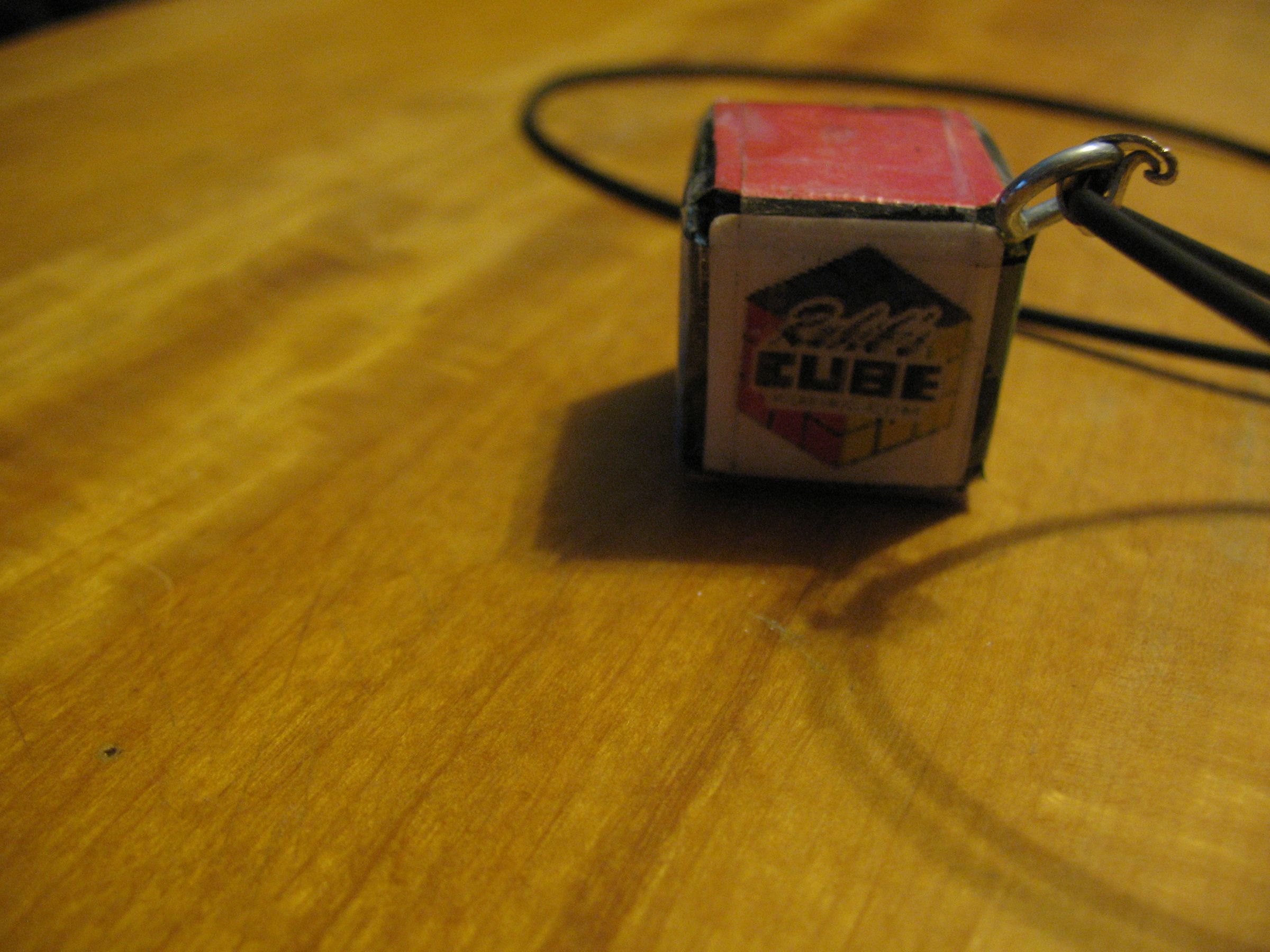 1x1x1 Rubik's Cube Necklace