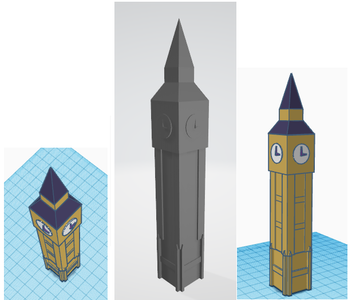 Make the Elizabeth Tower in 3d With Tinkercad