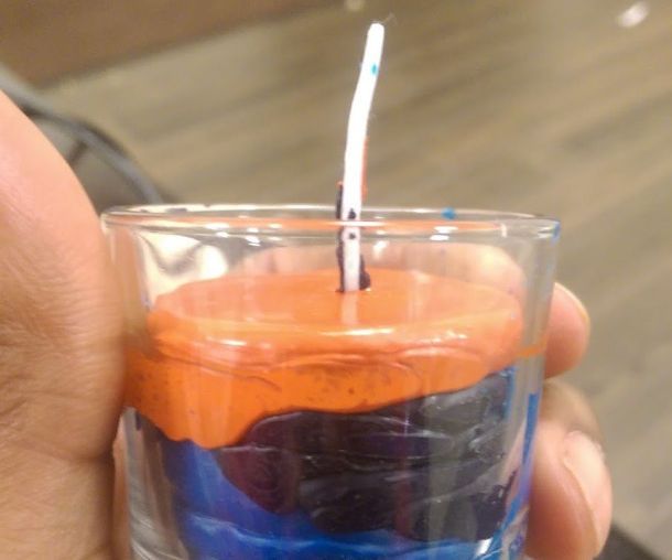 Crayon Shot Glass Candle