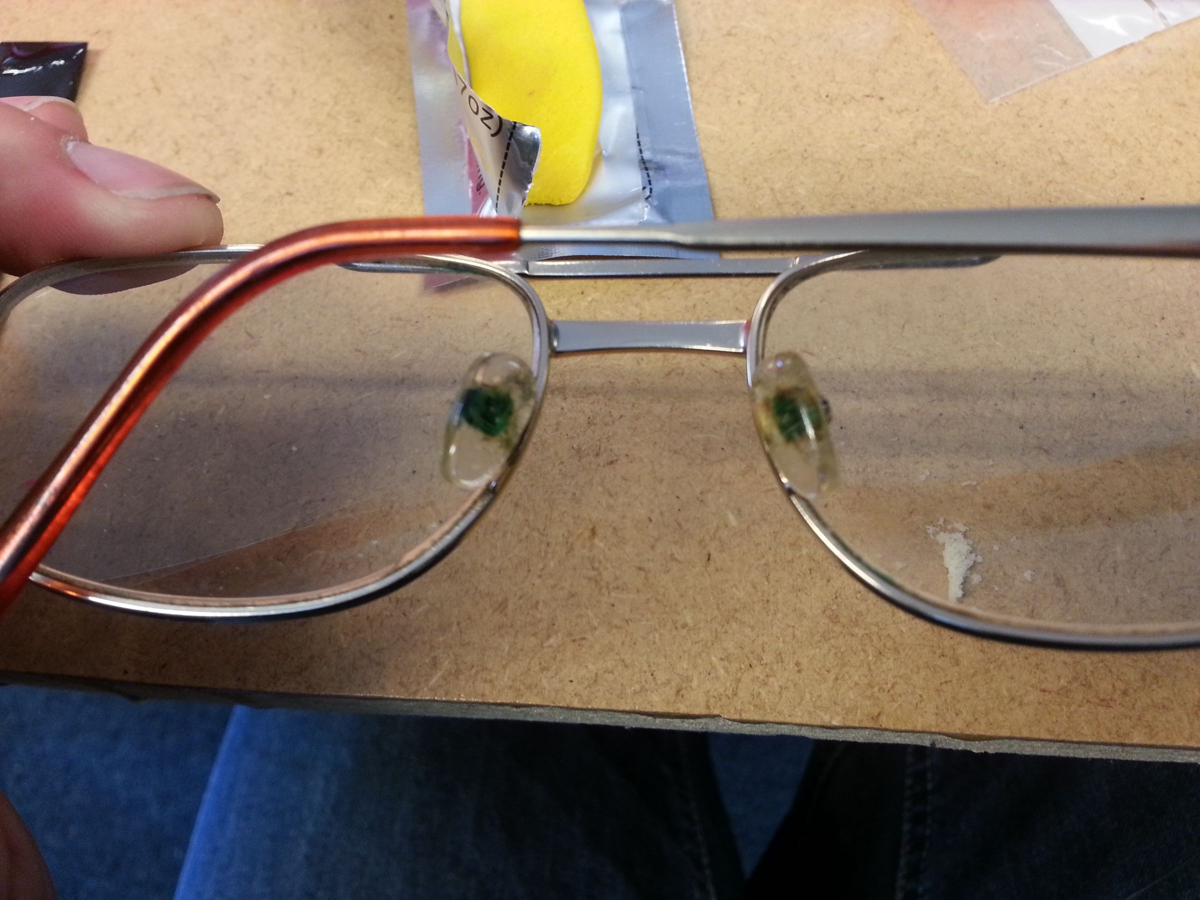 Fixing my glasses with Sugru