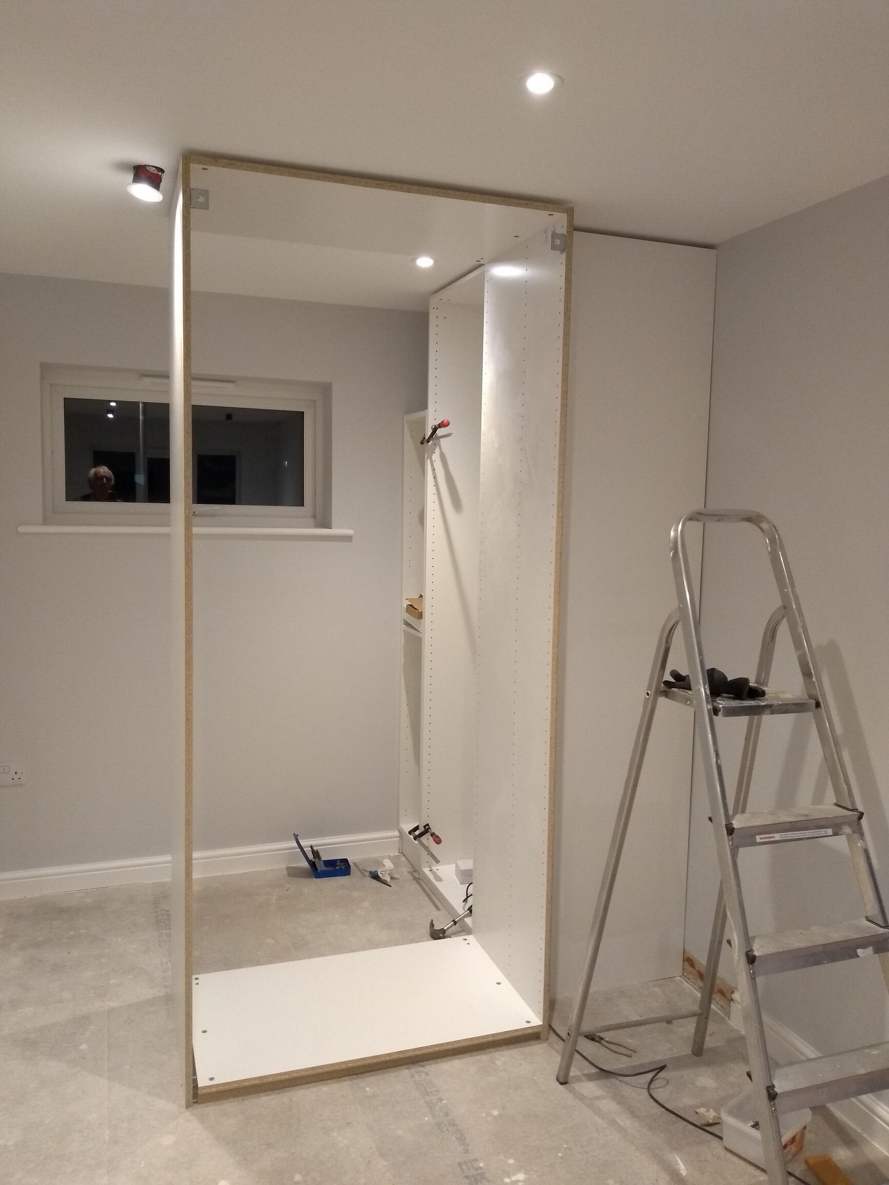 IKEA Pax Wardrobe Shortening, Reducing Height, Buildingin Floor to