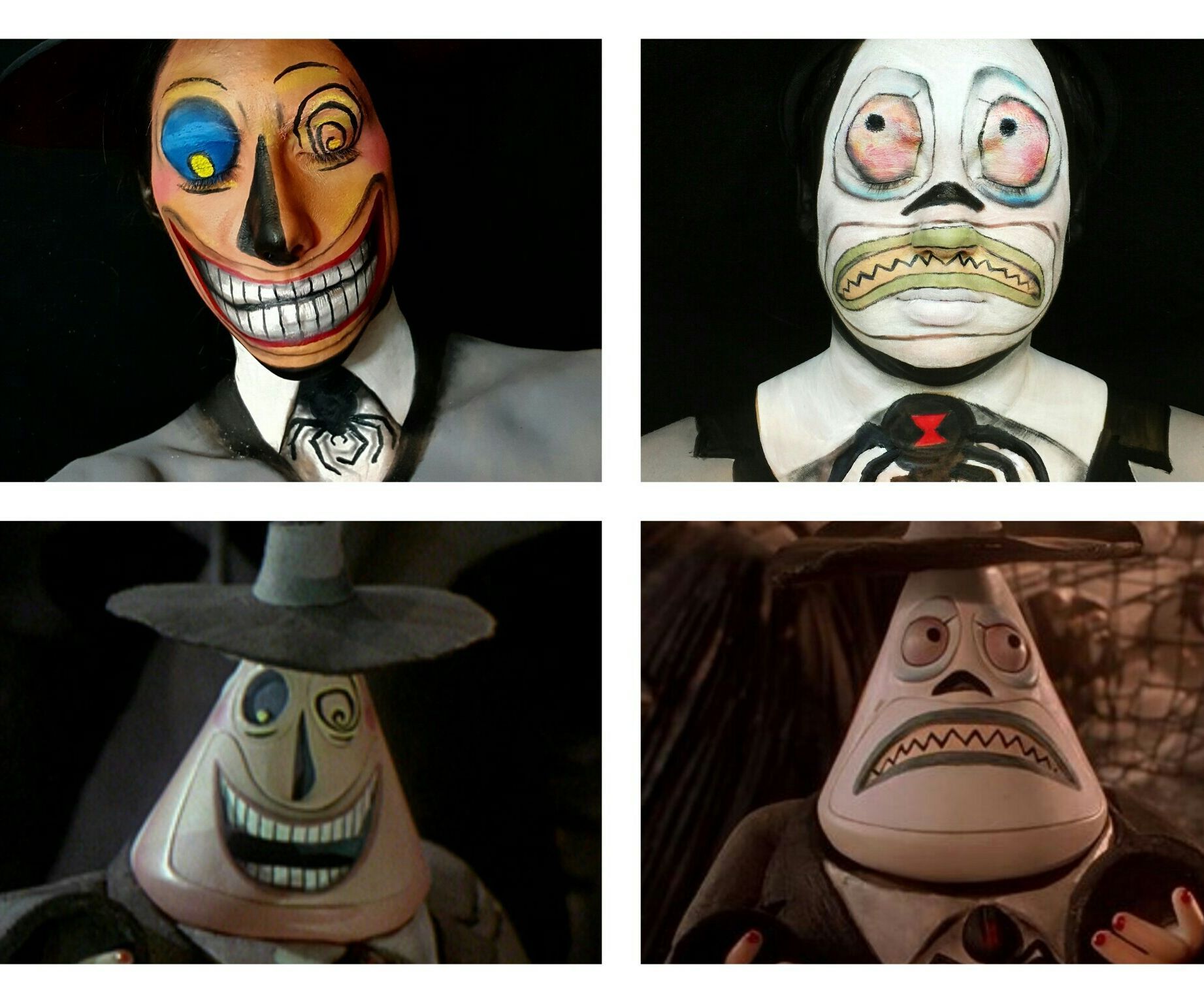 Nightmare Before Christmas Mayor Happy Side Face Paint