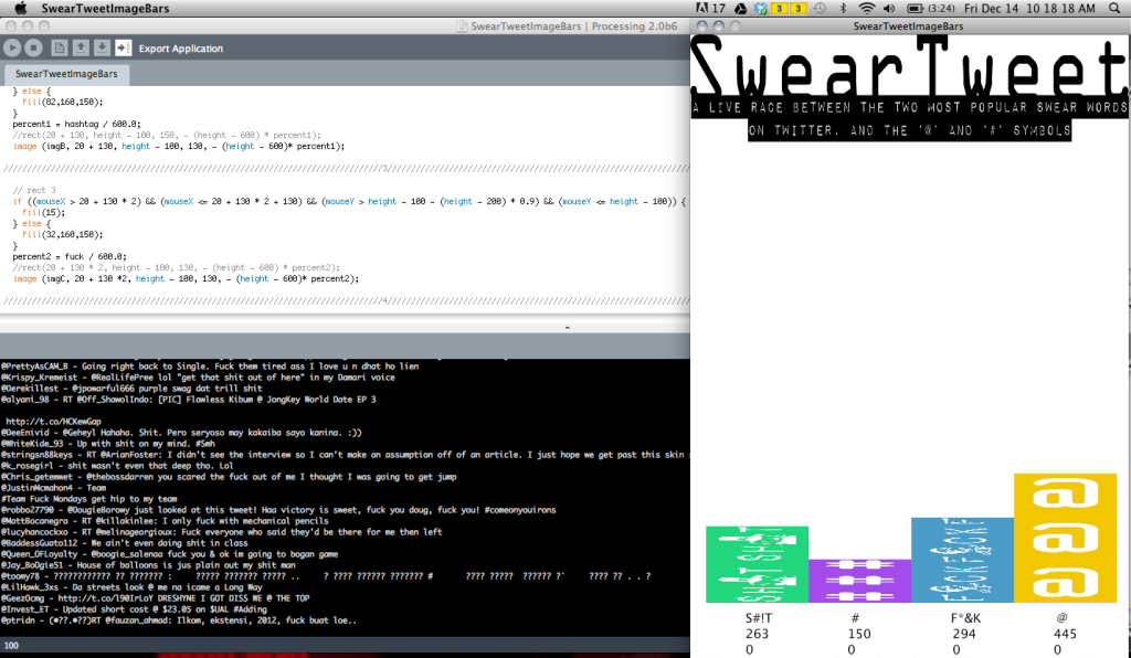 SwearTweet: a Live API Twitter Graph