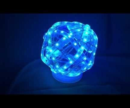 Rainbow Knotted LED Snow Globe