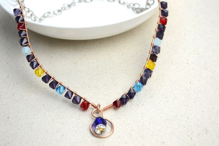 Chic Mothers Necklace Design-wire Wrapped Mothers Day Birthstone Necklace