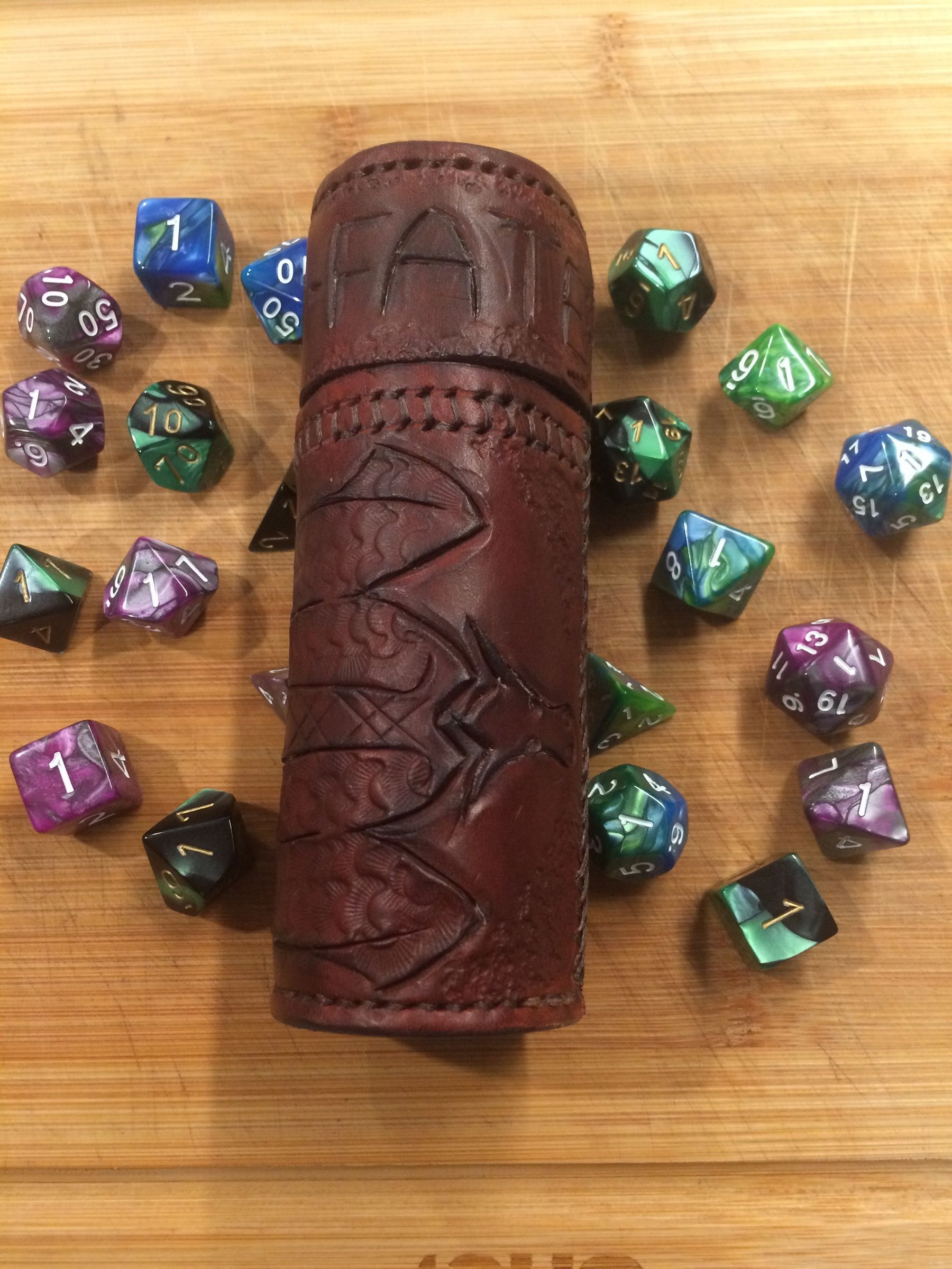 Leather Dice Tube 15 Steps (with Pictures) Instructables