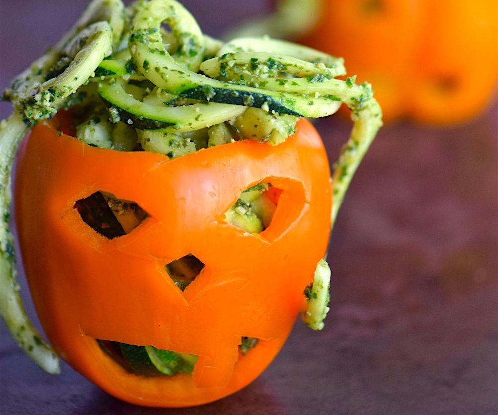 Zoodles With Pumpkin Kale Pesto
