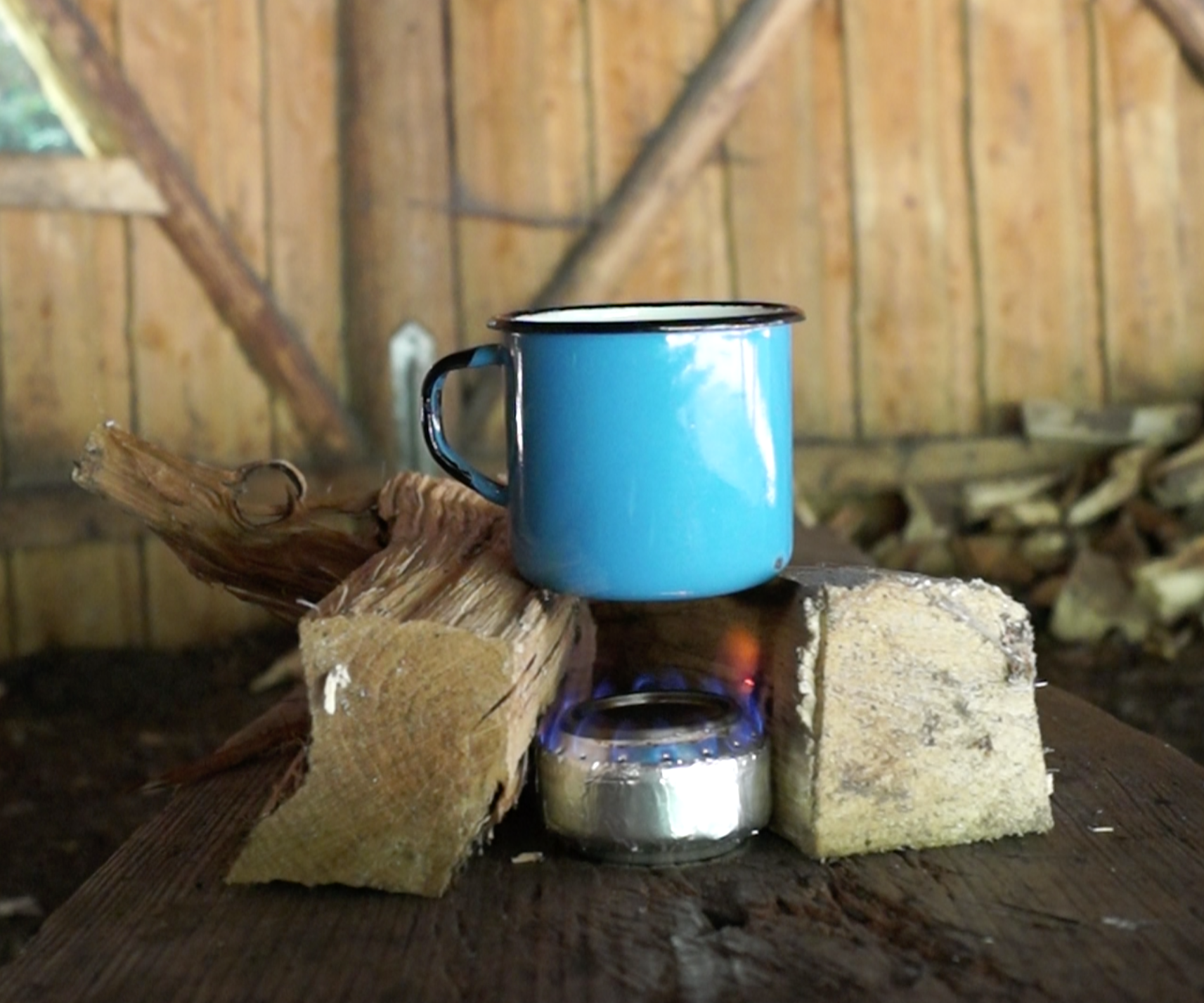 DIY Can Stove Tomato Soup