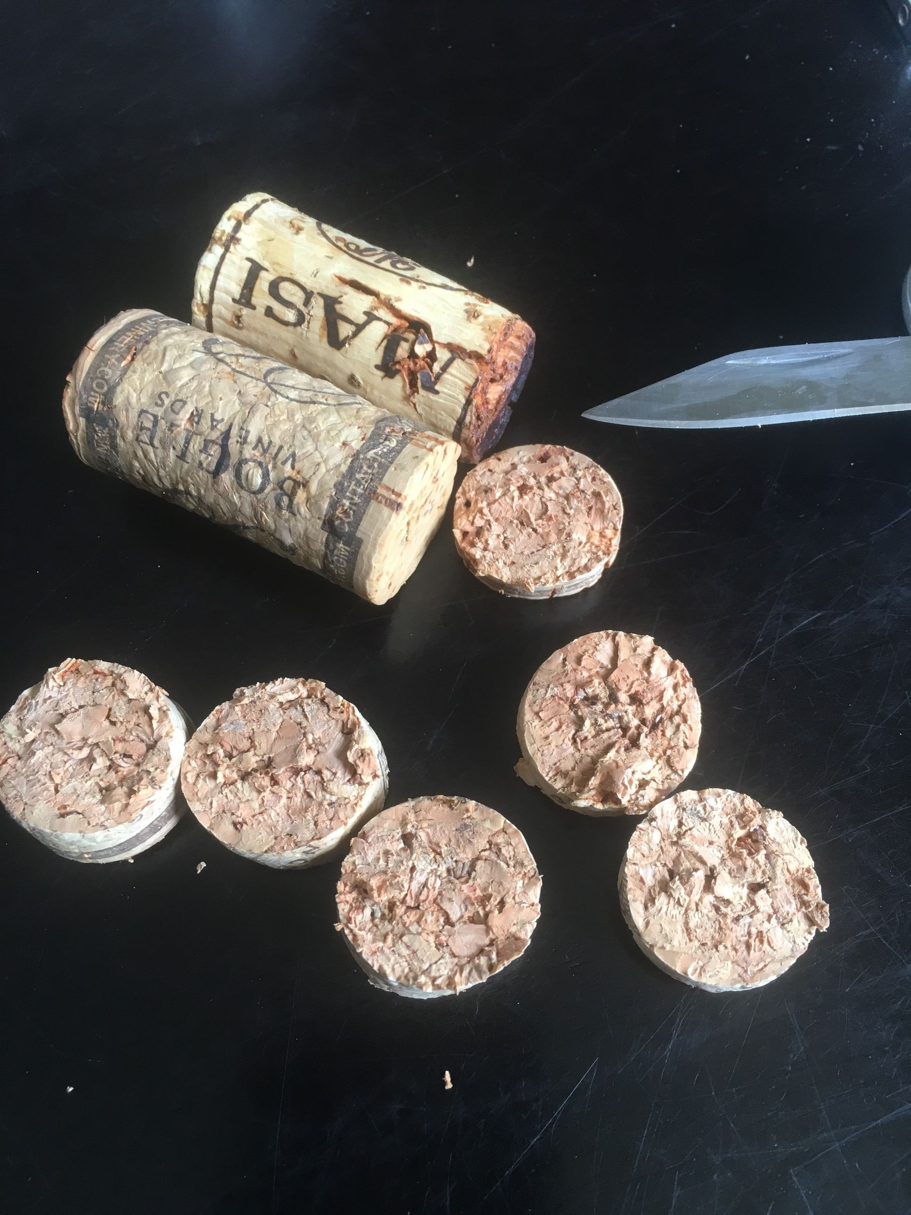 Wine Cork Cutting Hack 4 Steps Instructables