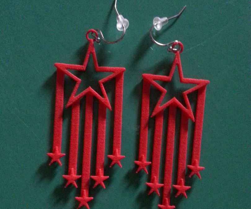 Putting Together Stars and Stripes Earrings *Hooks