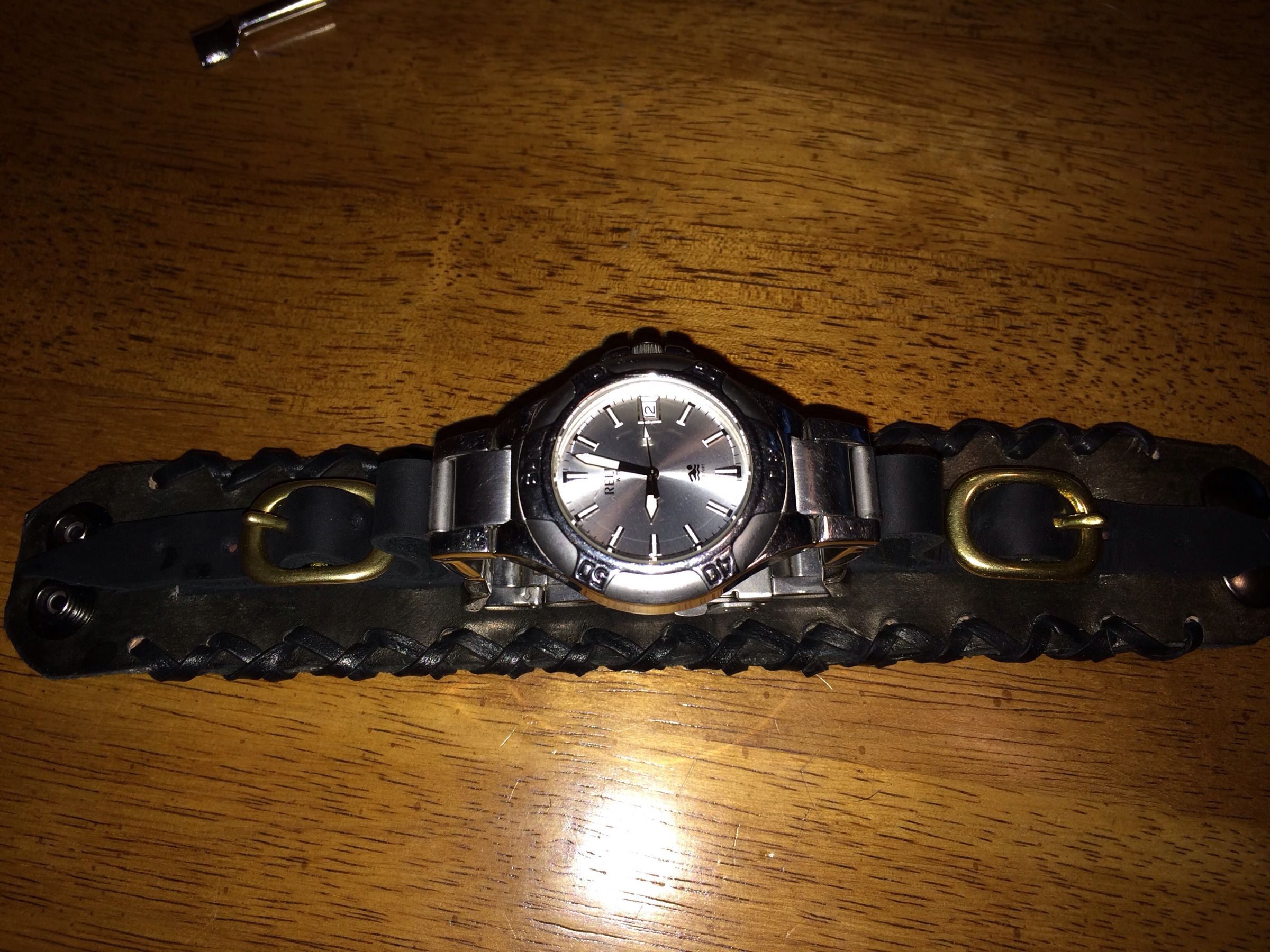 Adjustable Leather Watch Cuff