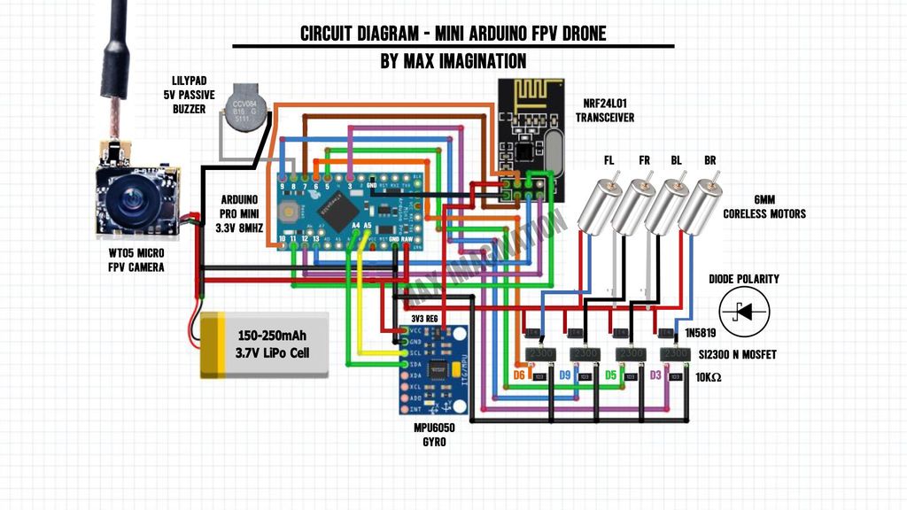 Make a Tiny Arduino Drone With FPV Camera : 19 Steps (with Pictures ...