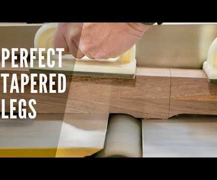 Create Perfect Tapered Legs on a Jointer