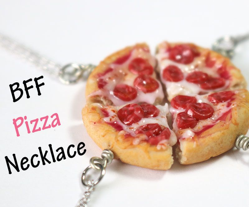 Tutorial: DIY Friendship Pizza Necklace - FIMO, Polymer Clay ?